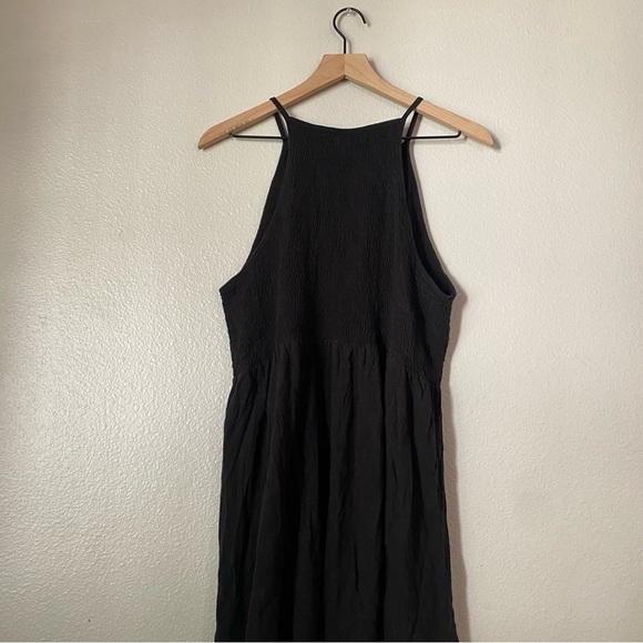 Torrid Smocked peplum halter Black Hot Pink 2X Cotton Modal - Picture 5 of 5